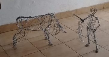 Torero y Toro- Escultura